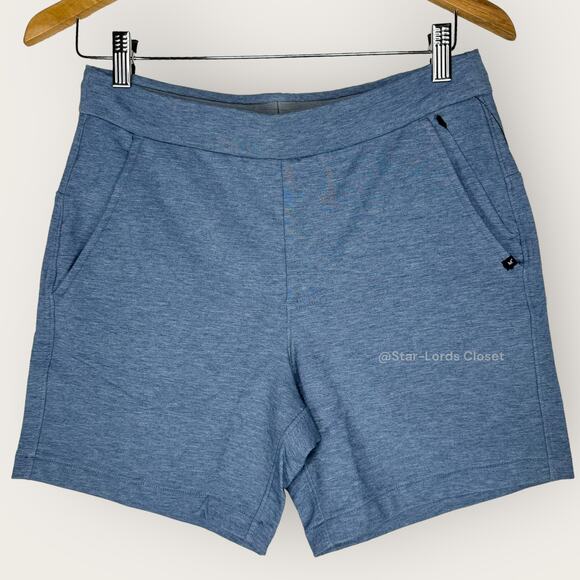 Ministry of Supply Fusion Terry Short XS Blue Techwear Comfort Elevated Minimal - Picture 1 of 14